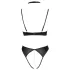 Cottelli - reggiseno con pizzo e collarino - set intimo nero - 80B/M