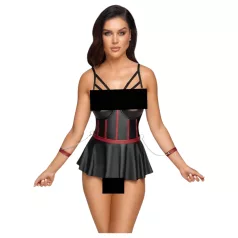 Cottelli Bondage - set lucido con manette per braccia (nero)