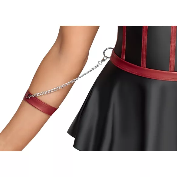 Cottelli Bondage - set bondage lucido con manette - nero