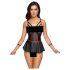 Cottelli Bondage - Set lucido e manette (nero) - M