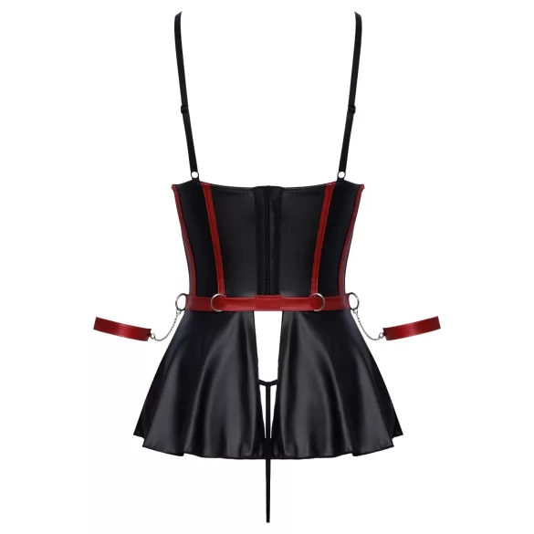 Cottelli Bondage - set bondage lucido con manette - nero - 80B/M