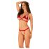 Obsessive Rubinesa - set lingerie piccante (rosso)