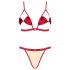 Obsessive Rubinesa - set intimo piccante (rosso) - L/XL