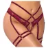 Abierta Fina - reggiseno a catena con slip - rosso - M