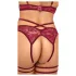 Abierta Fina - reggiseno a catena con slip - rosso - M