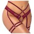 Abierta Fina - reggiseno a catena con slip - rosso - L