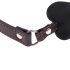 Ida Leather - Morso in pelle a forma d'osso (nero)