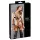Cottelli Bondage - body harness bikini decorativo lucido - nero - XL