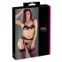 Cottelli - completo intimo aperto in pizzo nero - M