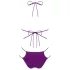 Obsessive Balitta - splendente bikini con collare (viola)