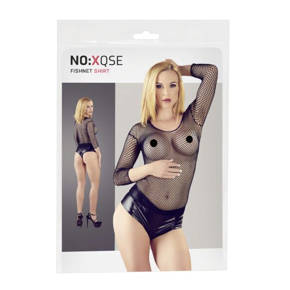 NO:XQSE - Maglia a rete da donna - nero (S-L)