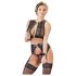 Cottelli Bondage - set intimo in pizzo (4 pezzi)