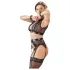 Cottelli Bondage - set intimo sexy pizzo 4 pezzi - L