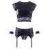 / Cottelli Bondage - completo intimo a catena (nero)