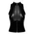 Top Noir - lucido con cerniera (nero) - L