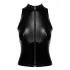 Noir - top lucido con cerniera (nero) - L