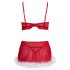 Cottelli - set di lingerie natalizia (rosso)