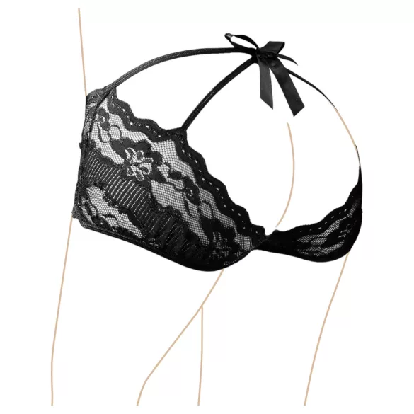 Cottelli - Slip brasiliana in pizzo - nero - L