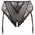 Cottelli Plus Size - slip con giarrettiere in pizzo (nero)