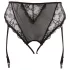 Cottelli Plus Size - slip con giarrettiere in pizzo (nero) - XXXXL