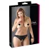 Cottelli Plus Size - slip di pizzo aperto (nero)