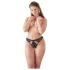 NO:XQSE - perizoma donna aperto con fiocco - nero - L