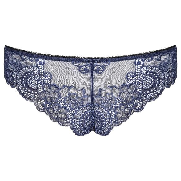 Obsessive - slip donna ricamato con fiocco - blu