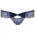 Obsessive - slip donna ricamato con fiocco - blu