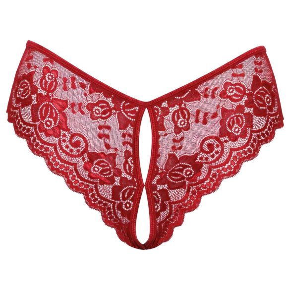 Cottelli - slip di pizzo aperto (rosso)