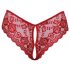 Cottelli - slip di pizzo aperto (rosso)