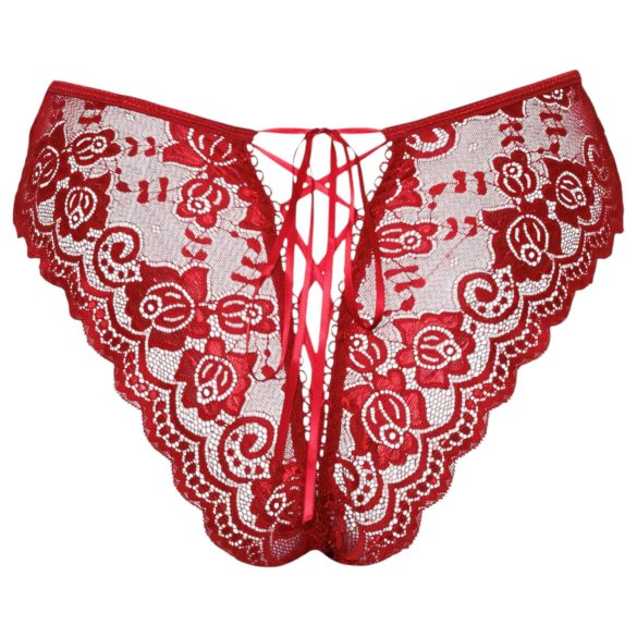 Cottelli - slip di pizzo aperto (rosso)