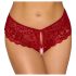 Cottelli - slip di pizzo aperto (rosso) - L