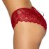 Cottelli - slip di pizzo aperto (rosso) - L