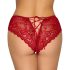 Cottelli - slip di pizzo aperto (rosso) - L