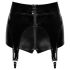 Noir - shorts lucidi con giarrettiera (nero) - M