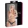 Cottelli - slip donna aperto con perline e fiori - nero - XL