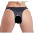 Cottelli - slip donna aperto con perline e fiori - nero - XL