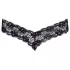Cottelli - tanga pizzo con doppia perla - nero