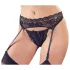 Cottelli - reggicalze in pizzo con perizoma - nero - L