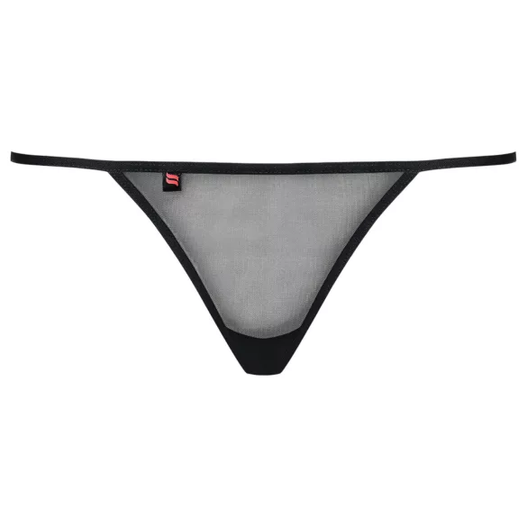 Obsessive - tanga donna floreale - nero - L/XL