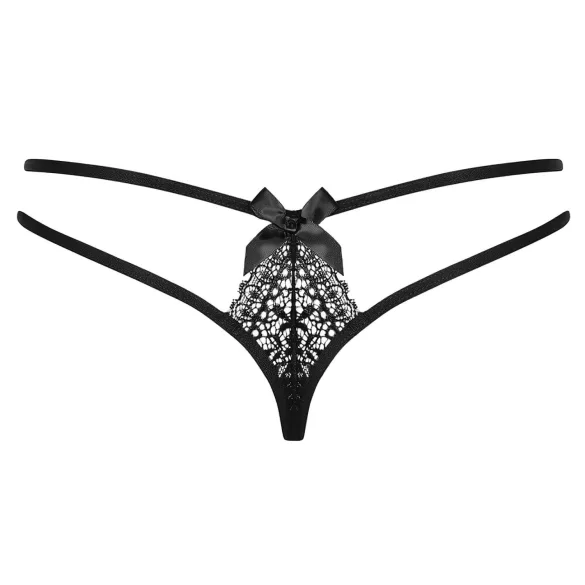 Obsessive Intensa - perizoma con doppia fascia - pizzo nero
