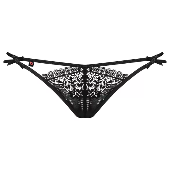 Obsessive Intensa - perizoma con doppia fascia - pizzo nero