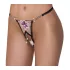 Cottelli - tanga ricamato con giglio - nero e bianco - lusso
