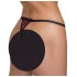 Cottelli - tanga di lusso con perle e rose - nero - M/L