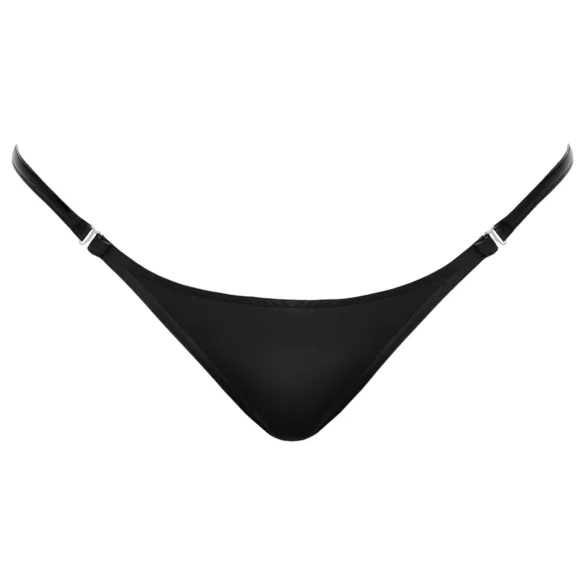 Noir - tanga effetto lucido - nero - L/XL