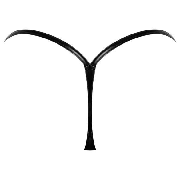 Noir - tanga effetto lucido - nero - L/XL