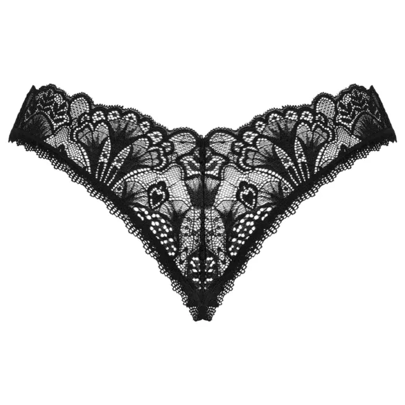 Obsessive Donna Dream - tanga aperta in pizzo - nero - M/L