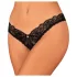 Obsessive Donna Dream - tanga aperta in pizzo - nero - XL/XXL