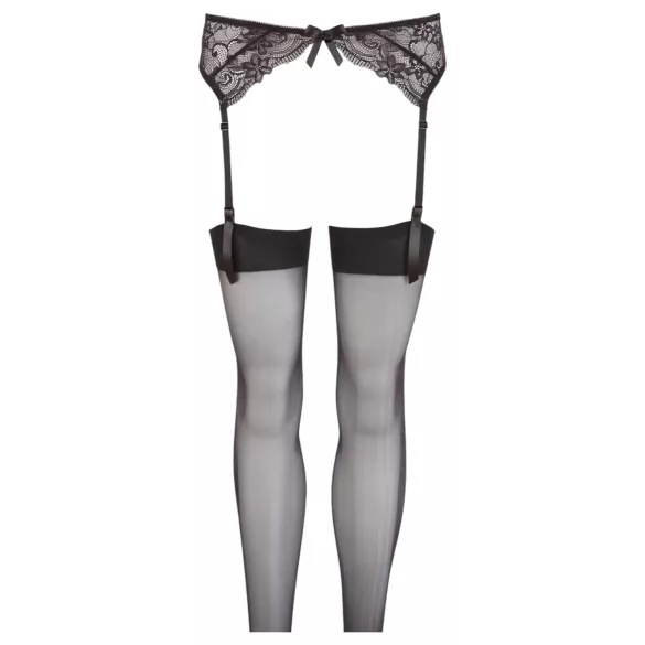 NO:XQSE - completo con reggicalze in pizzo - nero - M/L