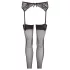 NO:XQSE - completo con reggicalze in pizzo - nero - M/L